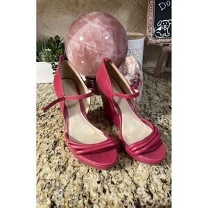 Rudsak Leather Wedges Pink Size 8.5